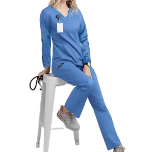 Tissu <span class=keywords><strong>ospital</strong></span> drap de lit d'hôpital tissu infirmière tissu uniforme 65% polyester 35% coton 23*23 104*61 - Product Image 5