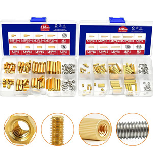 Hexagonal Copper <b>Spacer</b> Set M2.5 160Pcs Electronics Repair Parts Boxed - Product Image 4