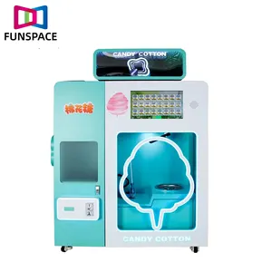 Funspace Custom Electric Fully Automatic Commercial Marshmallow Floss Sugar Maker Cotton Candy Vending Machine