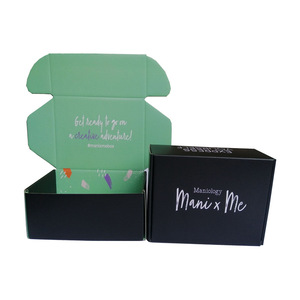 New Trending Black Mailer Box Fashion Corrugated Paper Foldable Shipping Boxes