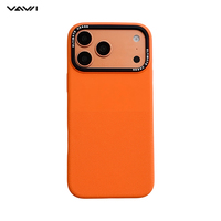 Coque de téléphone VAWI S132 en silicone liquide antichoc avec design antidérapant pour iPhone 17 18 Pro Max, compatible avec la charge magnétique (Funda Silicona)