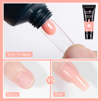 Extension d'ongle Poly Gel Nail Set Kit Colors OEM Custom Logo 15ml/30ml/60ml Tube Private Label Solid Acrylic Nail Poly Gel