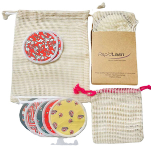 Custom Logo Accept 9*14Cm Reusable Recyclable Organic Cotton Mesh <b>Bag</b> Drawstring Packaging Favors for Soap Candle Fruit - Product Image 3