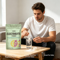 Suplemento Dietético en Polvo de Electrolitos Complejos de Marca Privada OEM, 2LB 907g, Sabor Limón y Frambuesa
