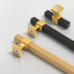 BAOCHUN Mm96 Gold Drawer Handles Modern Tiradores Manillas Jaladeras <b>for</b> Cabinets and Wardrobe Latest <b>for</b> Bedroom Use - Product Image 5