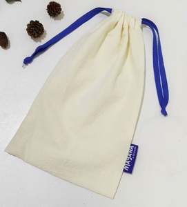 Sac à cordon en coton personnalisé, sac cadeau en coton biologique, emballage de bijoux, sac de rangement écologique, sac cadeau pour fête - Product Image 2