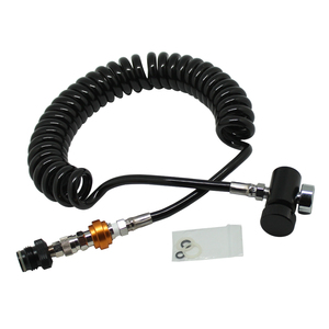 Kit/Pieza de Tanque de Latón Duradero de Color Negro para <span class=keywords><strong>Manguera</strong></span> de Control Remoto de Bobina, Rosca G1/2, Línea con QD y Válvula de Retención Deslizante, Accesorios de 3000-4500 psi - Product Image 2
