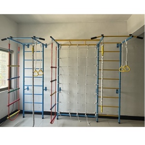 Bộ Đồ Chơi Tập Thể Dục 7 Trong 1 Cho Trẻ Em Sân Chơi Trong Nhà, Thanh Leo Núi Tập Gym Trong Rừng, Thang Treo Tường Kiểu Thụy Điển Thể Dục Dụng Cụ - Product Image 5