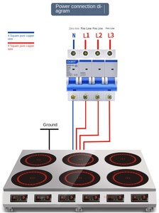 Vente en gros d'appareils de cuisine 220V/50Hz cuisinière 3000W/3500W/5000W table de cuisson électronique boîtier en acier inoxydable - Product Image 2