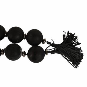 Ghirlanda di perline in vetro testurizzato con accenti metallici per l'arredamento di casa, ufficio e soggiorno - Product Image 5