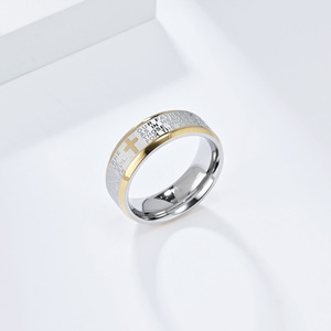 NEW Christian <strong>Cross</strong> <strong>Ring</strong> <strong>Silver</strong> Plated Religious Stainless Steel <strong>Rings</strong> Men for Women Eternity New Fashion Party Gifts Jewelry - Product Image 6