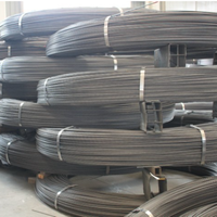 Kabel Bangunan Logam Dia 5mm 6mm 7mm 8mm 9mm 10mm 12 Gauge, Kawat Baja Batang PC Prestress untuk Beton