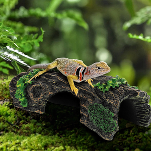 Super Simulation Arbre Trou Fish Tank <span class=keywords><strong>Reptile</strong></span> Amphibien Fournitures Garde Palais Lézard Aquarium Aménagement Paysager Arbre Trou Nid Escalade - Product Image 3