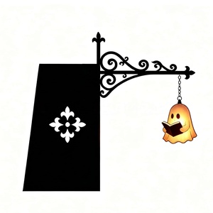 Lampe de chevet LED fantôme mignonne à suspendre, mini lampe fantôme décorative d'Halloween pour chambre, fête, ornement de maison - Product Image 1