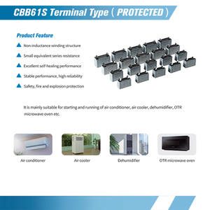 مكيف هواء عالمي بدء Cbb61 250vac 50/60hz Sh allier صناديق جافة نوع S3 مكثفات Thinfilm - Product Image 5