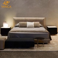 Mobilier de chambre à coucher moderne et luxueux Lits rembourrés rembourrés Lit très grand ensemble cadre de lit double 180x200 Filles Princesse Design classique