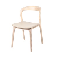 Orangfurn Chaise de salle à manger moderne en bois massif pliée en caoutchouc chêne acacia pin procédés de traitement mature