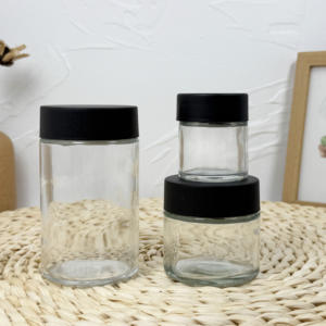 Pot loupe transparent personnalisé de 1oz 2oz 3oz couvercle loupe anti odeur de fleur à l'épreuve des enfants - Product Image 6