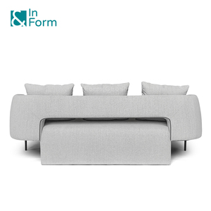 Sillón de Oficina Moderno de Tres Plazas con Respaldo Hueco para Gerentes, Recepción, Salón, Bar, Hotel, Hogar, Sala de Estar, Tela F908 - Product Image 5