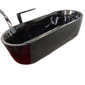 <span class=keywords><strong>Vasca</strong></span> da bagno in marmo di pietra travertino italiana autoportante di alta qualità in vendita - Product Image 3