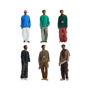 Sudadera de Invierno Personalizada con LOGO Terry Fried, 350g, 100% Algodón, Sin Encogimiento, Anti-Pilling, Corte Holgado, Color Sólido, Sudadera Moderna - Product Image 4