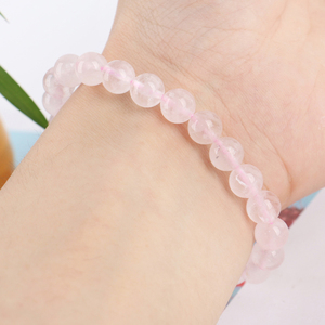 Bracelet en perles de cristal de haute qualité 8mm/10mm avec logo personnalisé, impression UV, finition polie pour décorations de fêtes et de mariages - Product Image 4