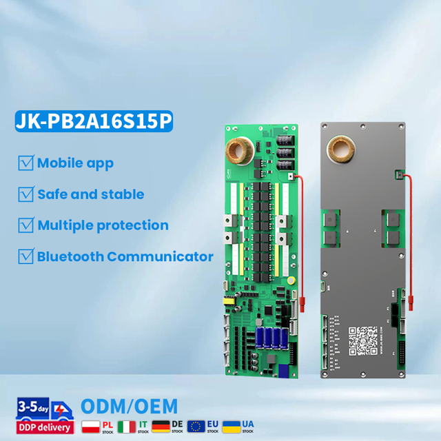 Solar Energy Battery New Style JK-PB2A16S15P 2-150A Lifepo4 Battery Protection Board for Inverter With 4.3inch Display