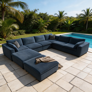 Sofá Seccional Cozy Cloud con Lavabo Integrado para Noches de Cine en Familia, Diseñado con Sofá Seccional Cloud y Sofá Cloud de 80 Pulgadas - Product Image 3