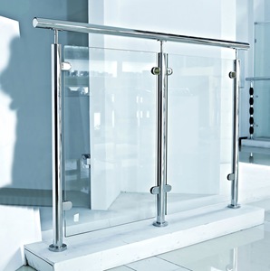 Modern Stainless Steel Glass Guardrails for <strong>Balcony</strong> Hotel Seaside Villas &amp; Shopping Malls-Water &amp; Rust Resistant Safety <strong>Railing</strong> - Product Image 1