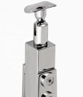Poteaux d'escalier en acier inoxydable durables pour rampes en verre sans cadre