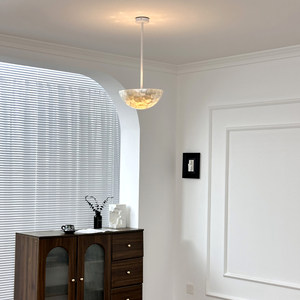 Minimalist Postmodern Chandelier Led Light Round E27 Single Head For Living Room Bedroom Dining Room Homestay - Product Image 3