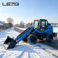 China-Fabrik LEZG 4WD Teleskopradlader Kompakter Diesel-Teleskoplader CE-zertifiziert für Baustellenarbeiten