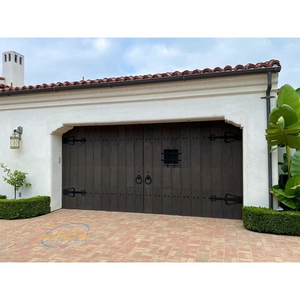 Puerta de Garaje <span class=keywords><strong>Seccional</strong></span> de Madera Sólida Americana ANDEXIN, Puerta Doble Abatible de 8x7, Puerta Corredera <span class=keywords><strong>Lateral</strong></span> Manual Plegable - Product Image 1