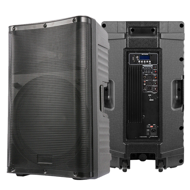 Accuracy Pro Audio CBJ15AQH 15" Party Powered Speakers Audio System Sound Plastic Portable Professional Active Speakers