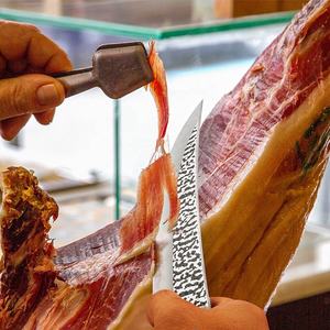 Coltelli da macellaio forgiati a mano da 6 pollici con guaina in pelle <span class=keywords><strong>coltello</strong></span> da cuoco vegetale coltelli da cucina <span class=keywords><strong>per</strong></span> barbecue da campeggio - Product Image 2