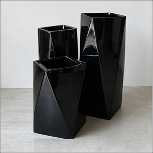 Macetas de cemento de magnesia estilo minimalista con acabado mate para decoración de sala de estar, soporte para plantas de interior. - Product Image 5