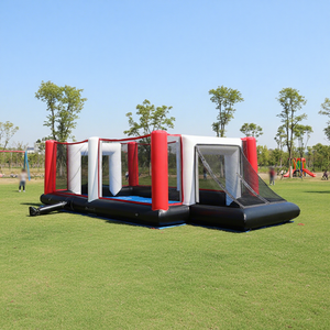 Arena da Calcio Gonfiabile KARRY Personalizzabile per Uso Domestico, Campo da Gioco Interattivo in PVC con Garanzia di 3 Anni e Ventilatore - Product Image 1