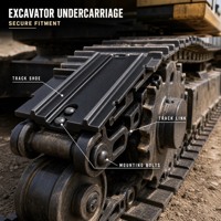 Ensemble de chaînes de chenilles pour KOBELCO SK140 SK140-8 SK200 SK200-10 SK210, Pièces de train de roulement
