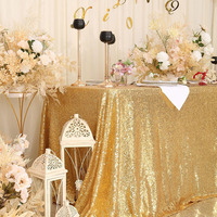 Nappe de luxe rectangulaire faite à la main avec paillettes et strass, idéale pour mariages, banquets, hôtels, décorations extérieures, vente en gros
