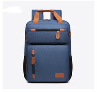Sac à dos pour ordinateur portable extensible de grande capacité pour hommes élégant sac de voyage en plein air avec doublure étanche fermeture à glissière fonction USB