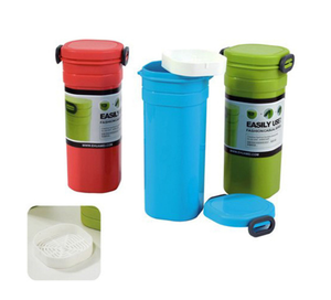 Kamus, juego de cubiertos de plástico promocionales baratos, fiambrera con botella de agua - Product Image 3