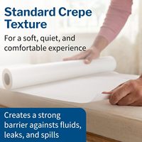 Rouleau d'examen médical perforé jetable en papier crépon 35 g/m² pour hôpitaux et hôtels – Rouleaux de lit respirants et doux pour la peau