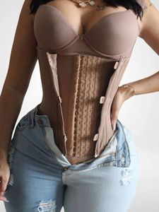 Haken Zandloper Rits Faja Vest Fajas Abdominale Shapewear Dubbele Compressie Taille Trainer Corset Buik Controle Rits Vest - Product Image 6