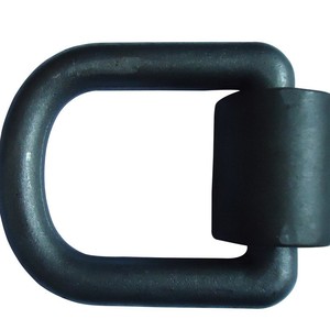 Forged D Ring D3009 Zinc Plated 45 Carbon Steel For Truck Floor Hooks And Trailer Lashing Rings - Product Image 2