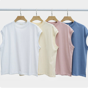 เสื้อยืดแขนกุดผ้าฝ้ายถัก 100% น้ำหนัก 230 กรัม พิมพ์ลายพัฟฟ์ ทรงโอเวอร์ไซส์ ระบายอากาศได้ดี เป็นมิตรกับสิ่งแวดล้อม สไตล์ฮิปฮอป สำหรับผู้ชาย รุ่นหนาพิเศษ - Product Image 1