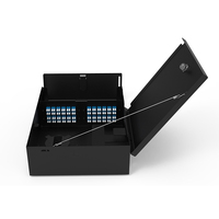 KNC High Density WP6004 Indoor FTTH Wall Mount Fiber Optic Box Distribution Patch Panel SC/FC Adapter Plate Double Door Cable