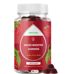 กัมมี่ Nootropics สำหรับเด็ก,บูสเตอร์เสริมสติปัญญาช่วยเสริมสมองธรรมชาติ DHA และ EPA