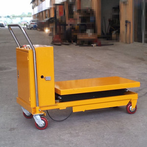 Lift Scissors Lift <b>Table</b> Hydraulic 1000kg Capacity Industrial Warehouse Workpiece Handling Trolley - Product Image 2
