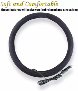 <span class=keywords><strong>Couvre</strong></span>-<span class=keywords><strong>volant</strong></span> Auto chauffant antidérapant à la mode avec Logo personnalisé - Product Image 6