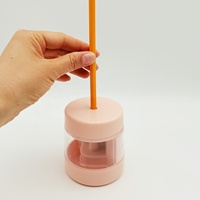Taille-crayon électrique USB automatique moderne mini portable en gros pour le bureau, l'école et les étudiants, papeterie rose